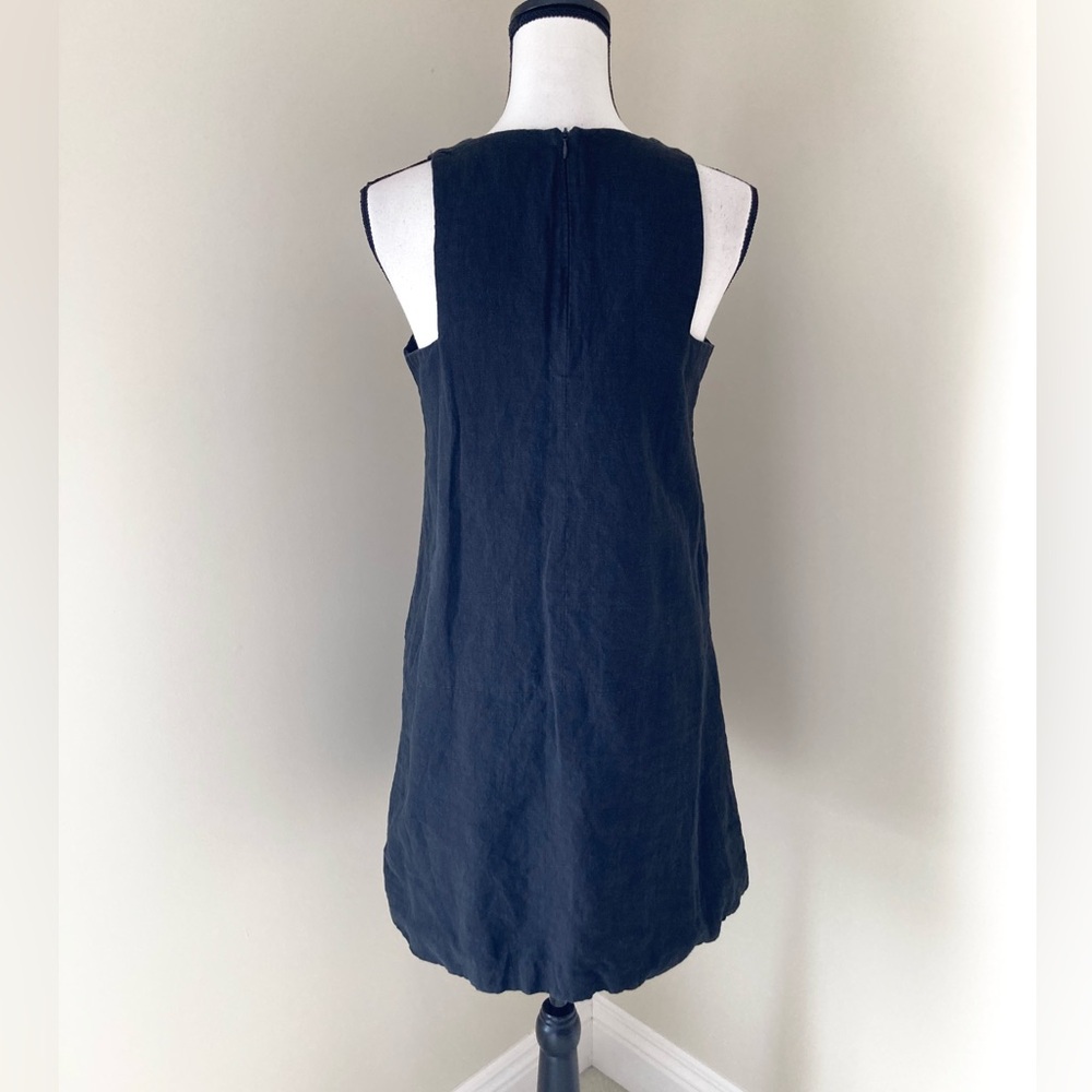 Emerson Fry A LINE MOD DRESS - BLACK LINEN Size S - Picture 5 of 11